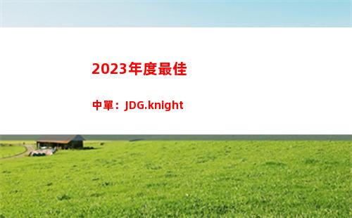 023年度最佳中單：JDG.knight"