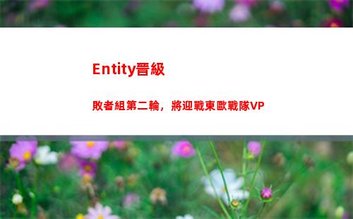 Entity晉級敗者組第二輪，將迎戰東歐戰隊VP
