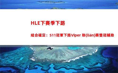 HLE下賽季下路組合確定：S11冠軍下路Viper+聯(lián)賽雙冠輔助Delight
