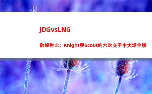JDGvsLNG數據對比：Knight與Scout的六次交手中大場全勝