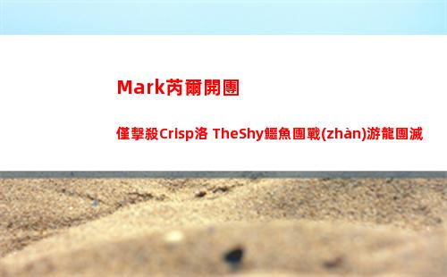 Mark芮爾開團僅擊殺Crisp洛 TheShy鱷魚團戰(zhàn)游龍團滅TES