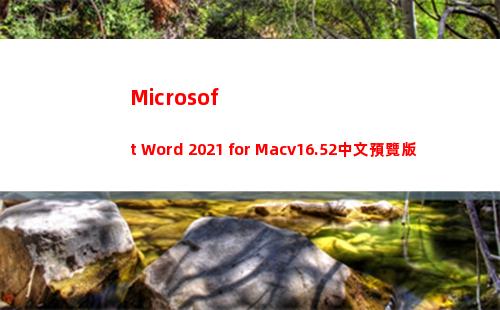 Microsoft Word 2021 for Macv16.52中文預覽版(microsoft edge)