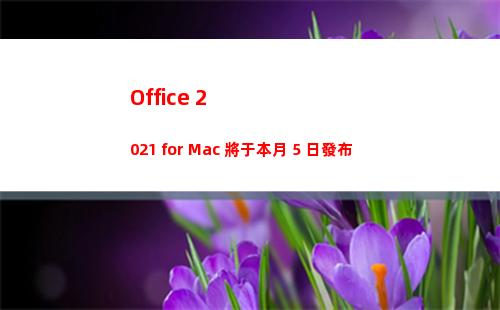 Office 2021 for Mac 將于本月 5 日發布