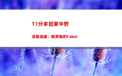T1分享冠軍中野活動返圖：開奔馳的Faker