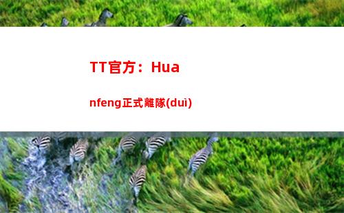 TT官方：Huanfeng正式離隊(duì)