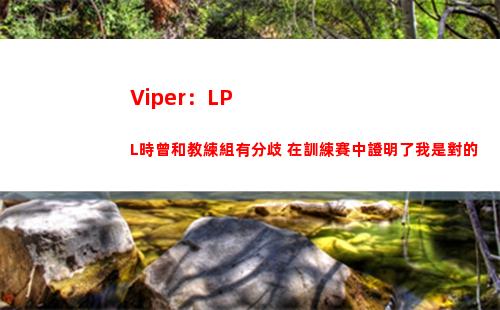 Viper：LPL時曾和教練組有分歧 在訓練賽中證明了我是對的