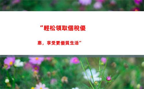 “輕松入手個稅優惠，參與單位繳納享受返利”
