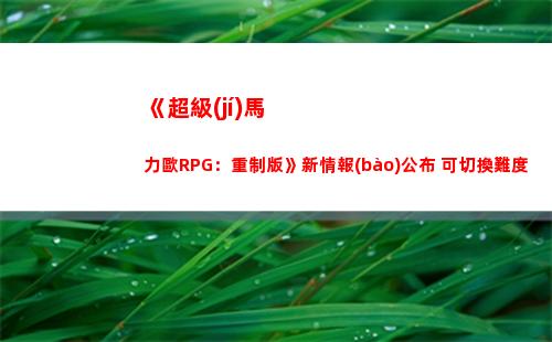 《超級(jí)馬力歐RPG：重制版》新情報(bào)公布 可切換難度