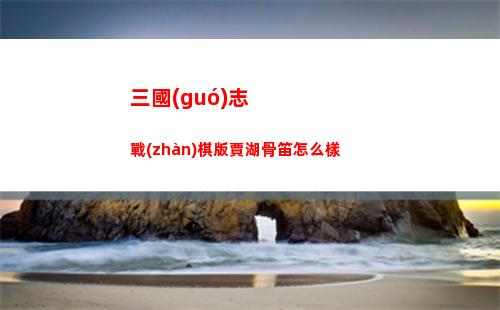 三國(guó)志戰(zhàn)棋版賈湖骨笛怎么樣