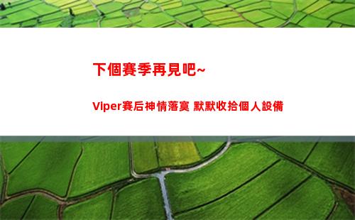 下個賽季再見吧~Viper賽后神情落寞 默默收拾個人設備
