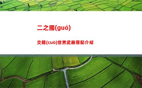 二之國(guó)交錯(cuò)世界武器搭配介紹