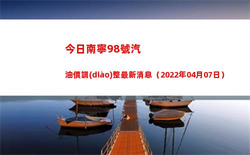 今日南寧98號汽油價調(diào)整最新消息（2022年04月07日）