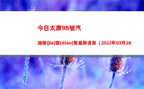 今日太原98號汽油價(jià)調(diào)整最新消息（2022年03月28日）