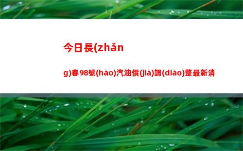 今日長(zhǎng)春98號(hào)汽油價(jià)調(diào)整最新消息（2022年04月08日）插圖