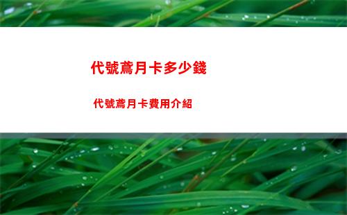 代號鳶月卡多少錢 代號鳶月卡費用介紹