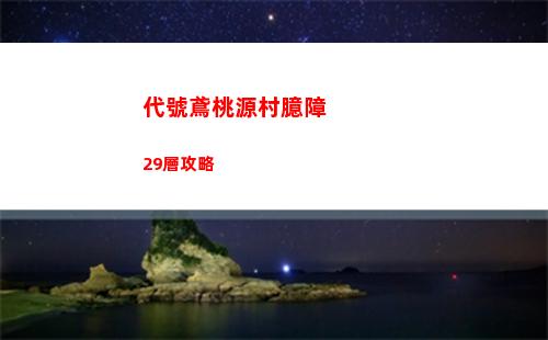 代號鳶桃源村臆障29層攻略