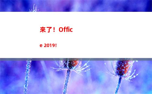 來了！Office 2019！(來了進來了)