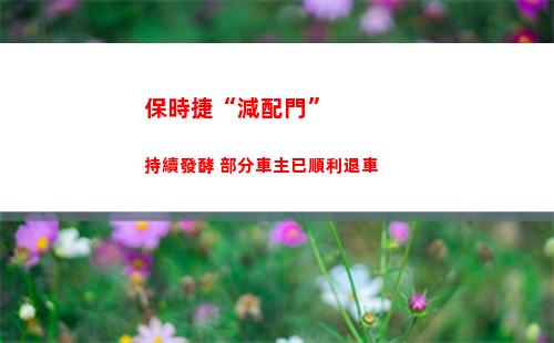 保時捷“減配門”持續發酵 部分車主已順利退車(保時捷滿減優惠券)