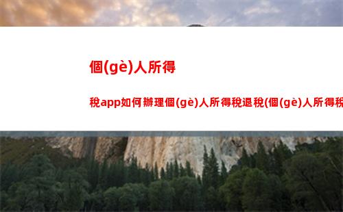 個(gè)人所得稅app退稅查詢(個(gè)人所得稅APP退稅查詢名下所有銀行卡的流水嘛)