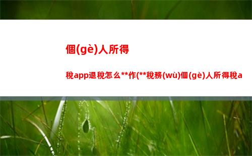 “輕松算個(gè)清”——個(gè)人所得稅稅收比例計(jì)算方式，快來(lái)試一試！