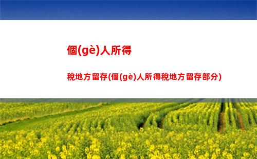 個(gè)人所得稅創(chuàng)新所得(炒股所得交個(gè)人所得稅嗎)