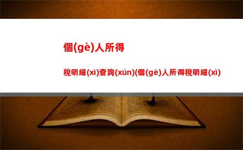 個(gè)人所得稅漏洞(支付寶個(gè)人所得稅怎么查)