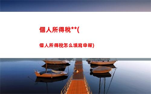 輕松計算個人所得稅，享受數(shù)額更大的稅收減免！