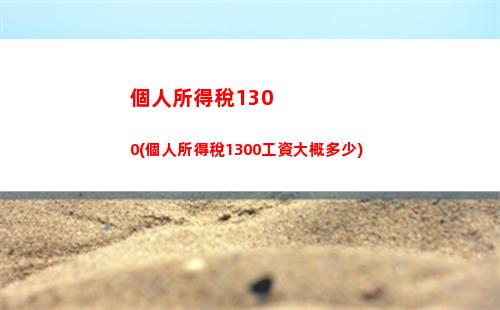個人所得稅630(個人所得稅6300實發四千元)