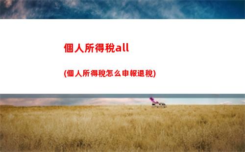 個人所得稅app退稅怎么操作(中國稅務個人所得稅app退稅怎么操作)