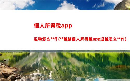 “輕松算個清”——個人所得稅稅收比例計算方式，快來試一試！