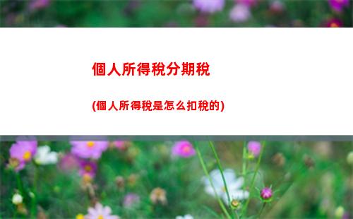 個人所得稅富人稅(個人所得稅扣稅標準2022)