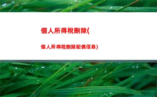 個人所得稅速算表(個人所得稅速算表)