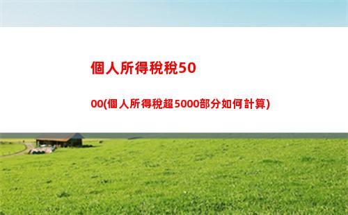 深圳市個人所得稅計算方法(深圳市個人所得稅計算方法器)