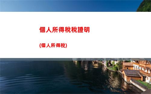 個人所得稅所得率測算(個人所得稅行業(yè)所得率)
