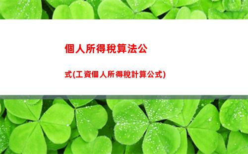 降稅個人所得稅(個人所得稅扣稅計算方法)