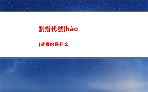 劉辯代號(hào)鳶身份是什么
