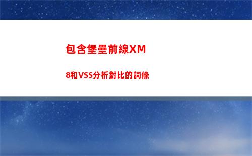 包含堡壘前線XM8和VSS分析對比的詞條