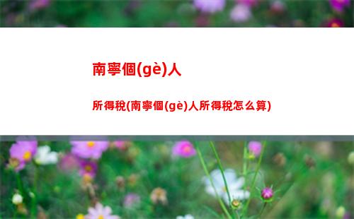 杭州經(jīng)營(yíng)所得個(gè)人所得稅(個(gè)人所得稅經(jīng)營(yíng)所得怎么申報(bào))
