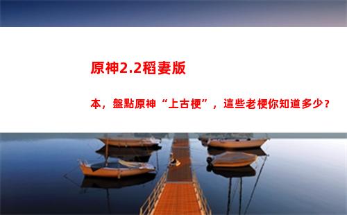 原神2.2稻妻本子，清點原神“曠古梗”，那些老梗你領會幾何？