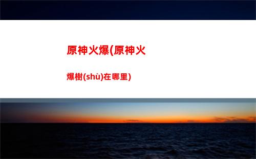 原神抽原神在哪(原神抽角色入口)
