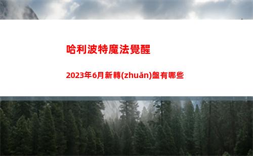 哈利波特魔法覺醒2023年6月新轉(zhuǎn)盤有哪些