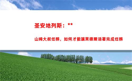 圣安地列斯：搶劫山姆大叔任務，如何才能讓萊德爾活著完成任務(圣安地列斯搶劫任務)