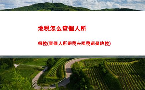 快速查詢：是否有未交個稅？點擊查看！