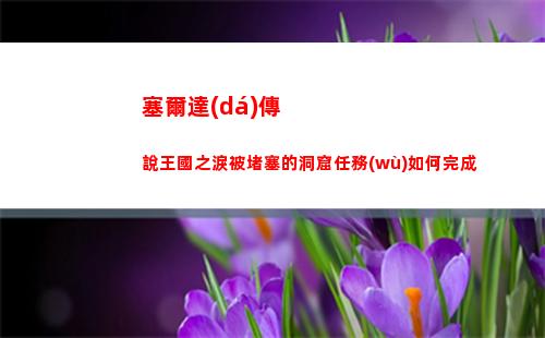 塞爾達(dá)傳說王國之淚被堵塞的洞窟任務(wù)如何完成