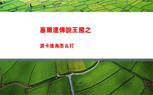 塞爾達傳說王國之淚卡達烏怎么打