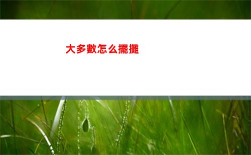 大多數怎么擺攤