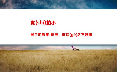 實(shí)拍小舅子的新車-佳辰，這個(gè)名字好聽(買了新車小舅子要開)