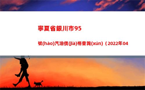 寧夏省銀川市95號(hào)汽油價(jià)格查詢(xún)（2022年04月08日）