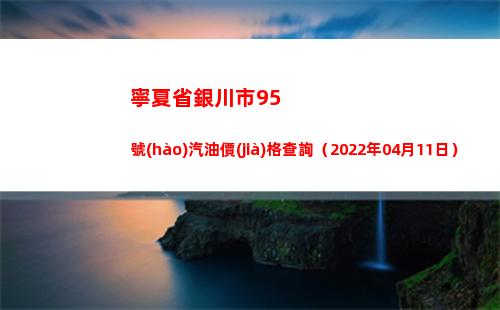 寧夏省銀川市95號(hào)汽油價(jià)格查詢（2022年04月11日）