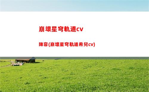 崩壞星穹軌道電腦角色(崩壞星穹軌道電腦版)